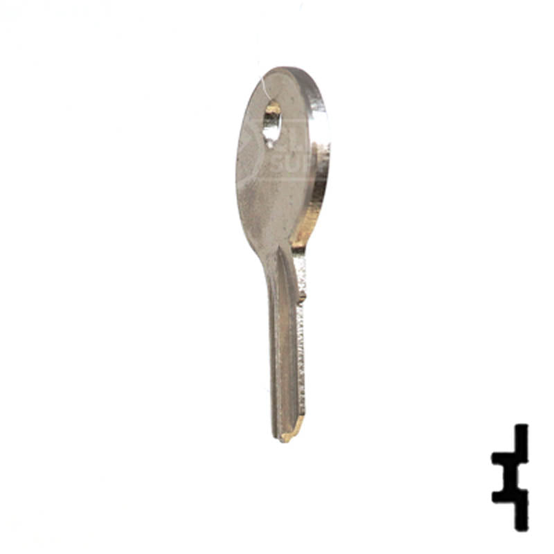 Uncut Key Blank | Illinois | O1007RG 1041S Office Furniture-Mailbox Key Ilco