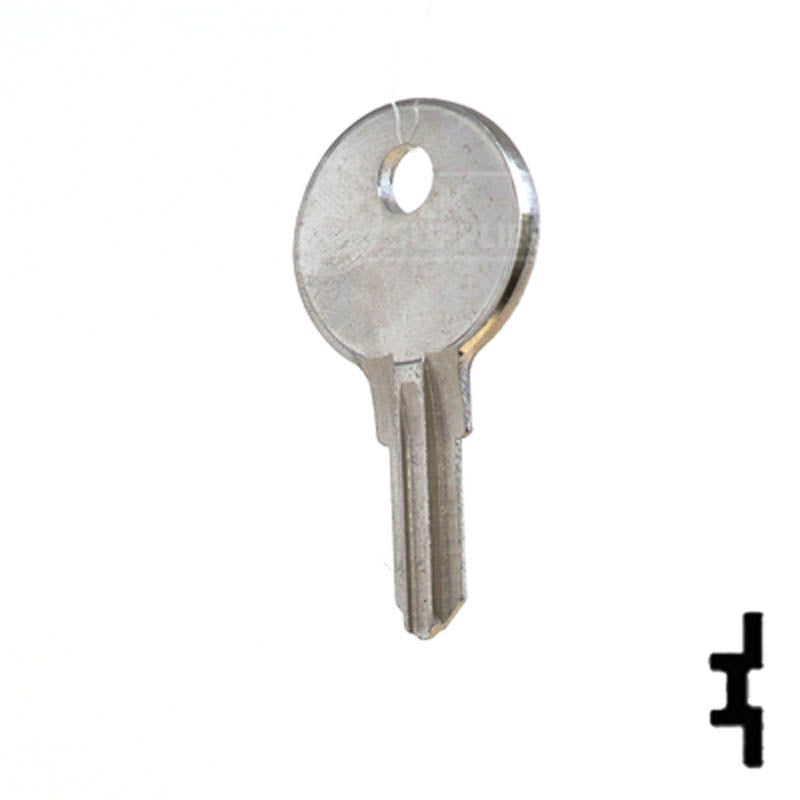 Uncut Key Blank | Illinois | O1007RG 1041S Office Furniture-Mailbox Key Ilco