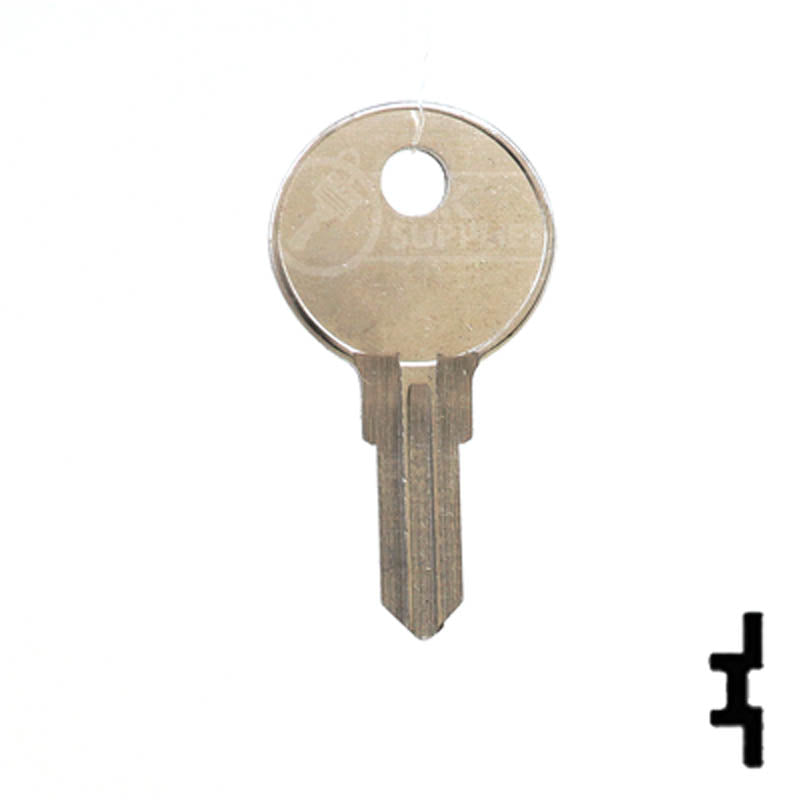 Uncut Key Blank | Illinois | O1007RG 1041S Office Furniture-Mailbox Key Ilco