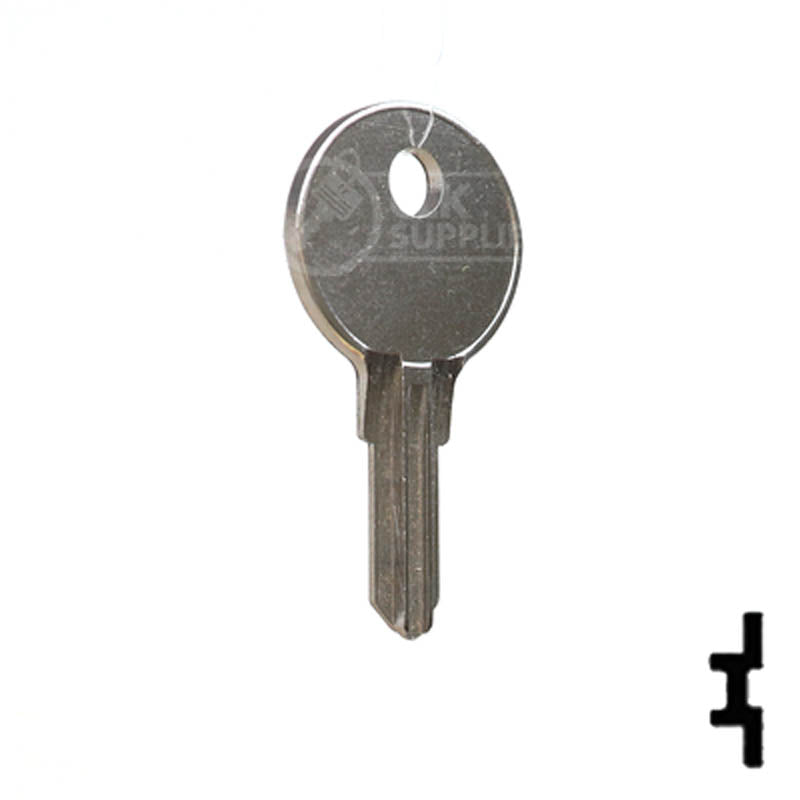 Uncut Key Blank | Illinois | O1007RG 1041S Office Furniture-Mailbox Key Ilco
