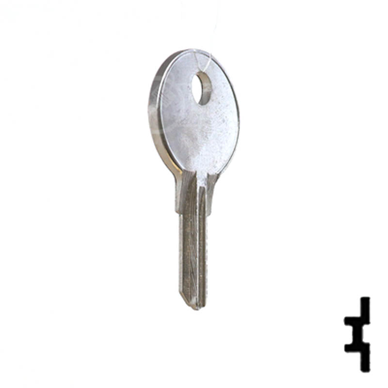 Uncut Key Blank | Illinois | O1007RG 1041S Office Furniture-Mailbox Key Ilco