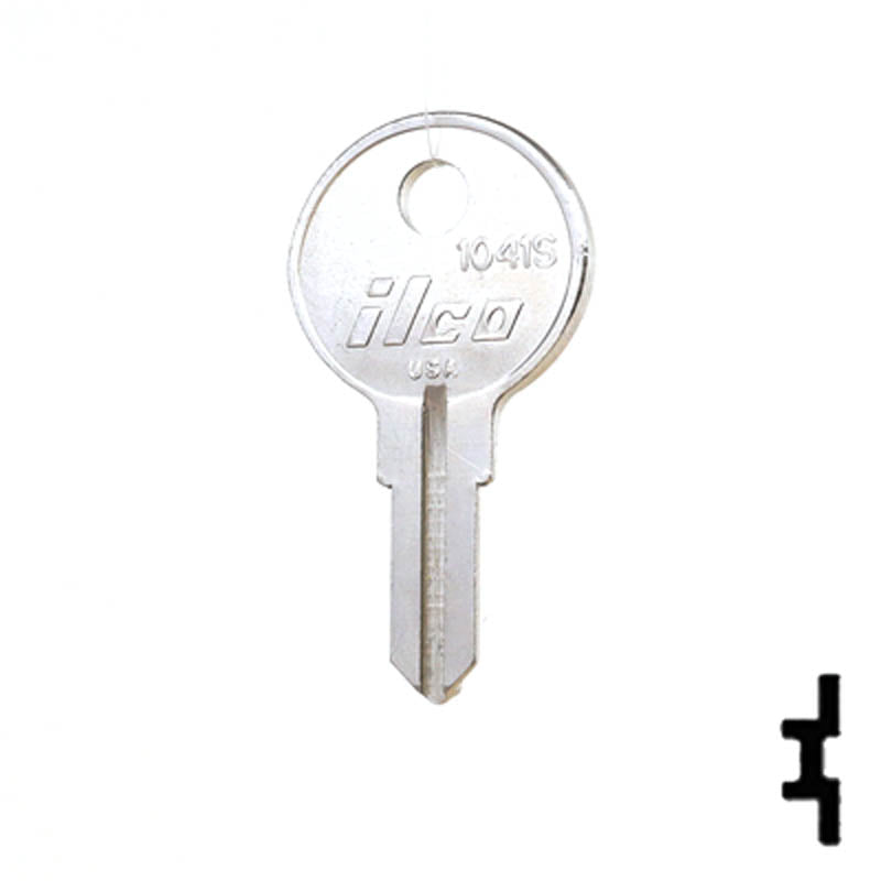 Uncut Key Blank | Illinois | O1007RG 1041S Office Furniture-Mailbox Key Ilco