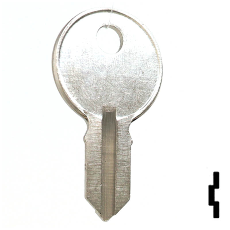 Uncut Key Blank | Illinois | S1041H Office Furniture-Mailbox Key Ilco