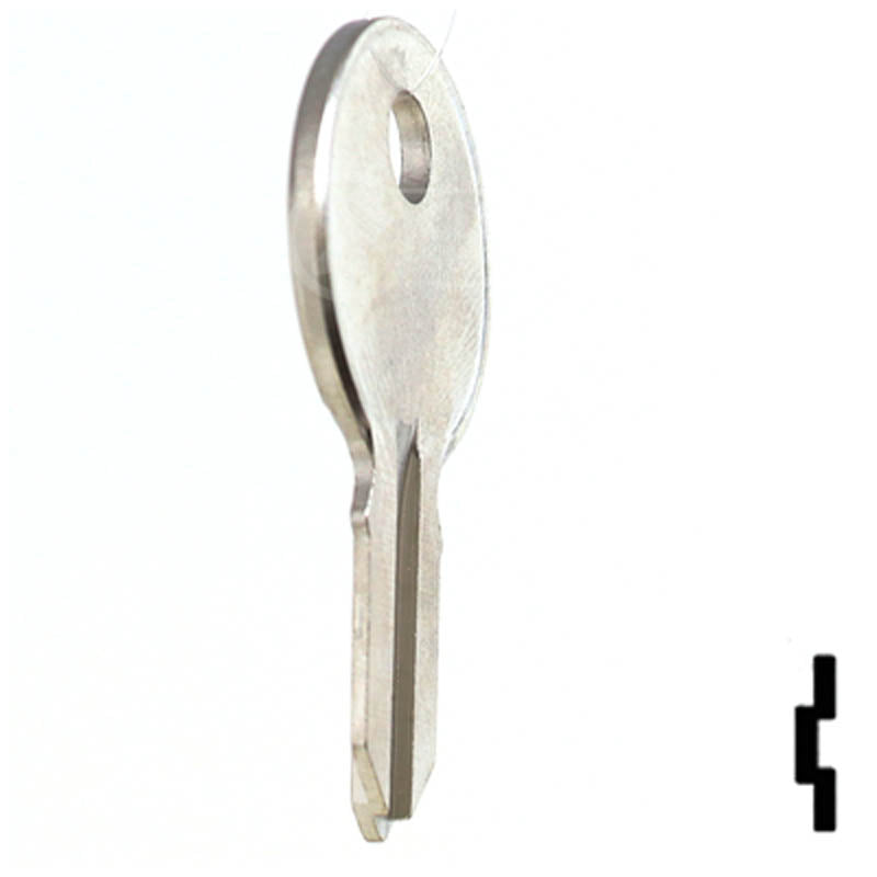 Uncut Key Blank | Illinois | S1041H Office Furniture-Mailbox Key Ilco