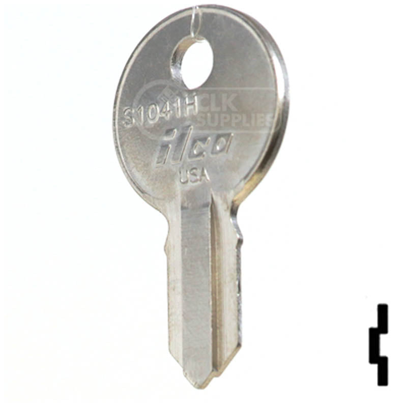 Uncut Key Blank | Illinois | S1041H Office Furniture-Mailbox Key Ilco