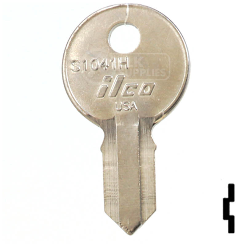 Uncut Key Blank | Illinois | S1041H Office Furniture-Mailbox Key Ilco