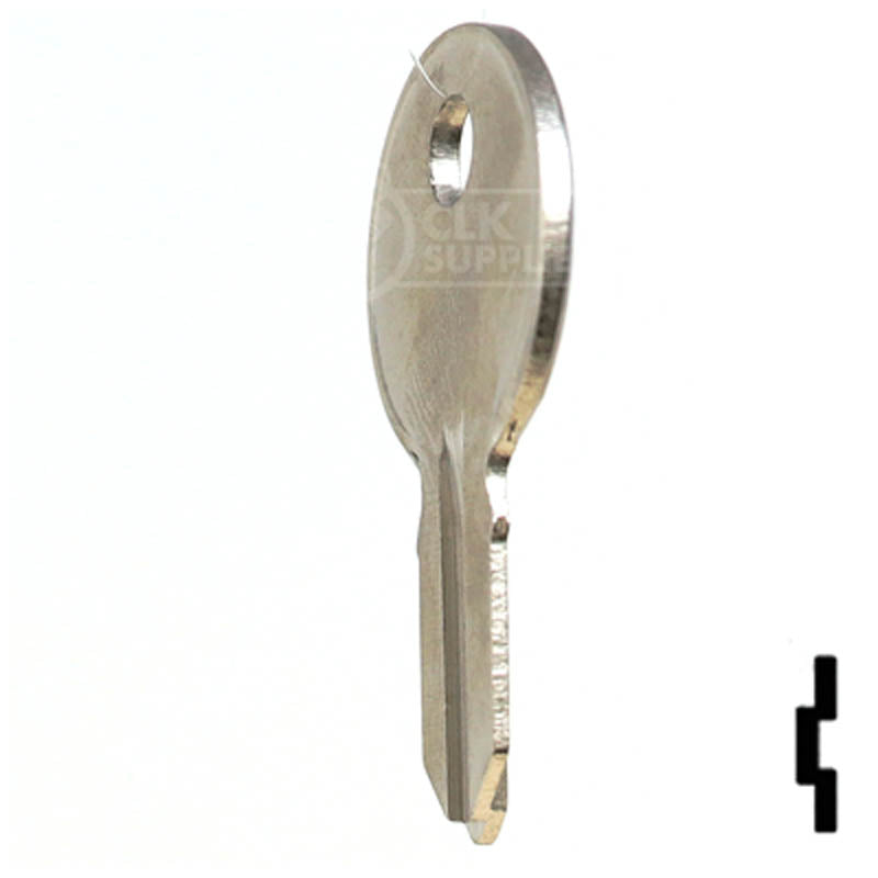 Uncut Key Blank | Illinois | S1041H Office Furniture-Mailbox Key Ilco