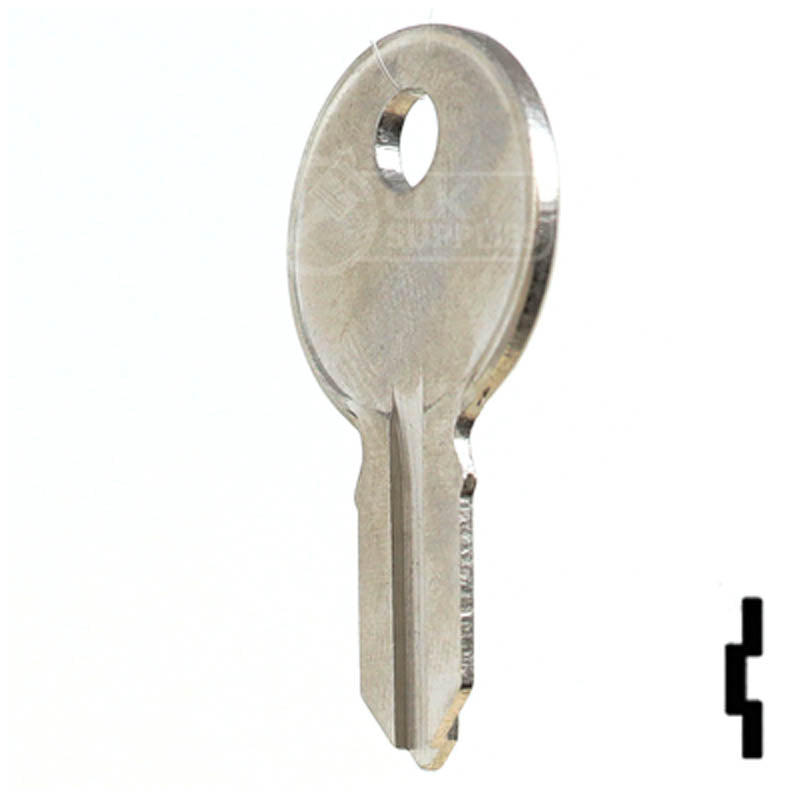 Uncut Key Blank | Illinois | S1041H Office Furniture-Mailbox Key Ilco