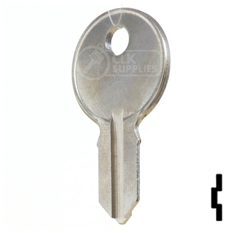 Uncut Key Blank | Illinois | S1041H Office Furniture-Mailbox Key Ilco