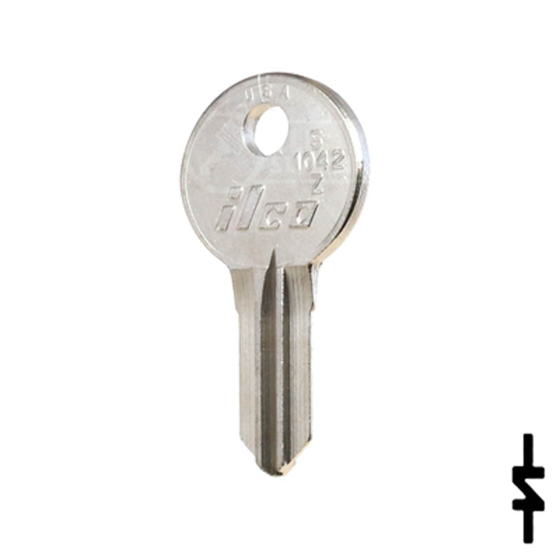 Uncut Key Blank | Illinois | S1042Z Office Furniture-Mailbox Key Ilco