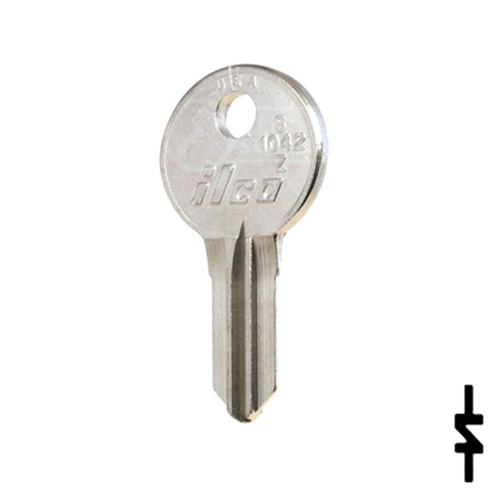 Uncut Key Blank | Illinois | S1042Z Office Furniture-Mailbox Key Ilco