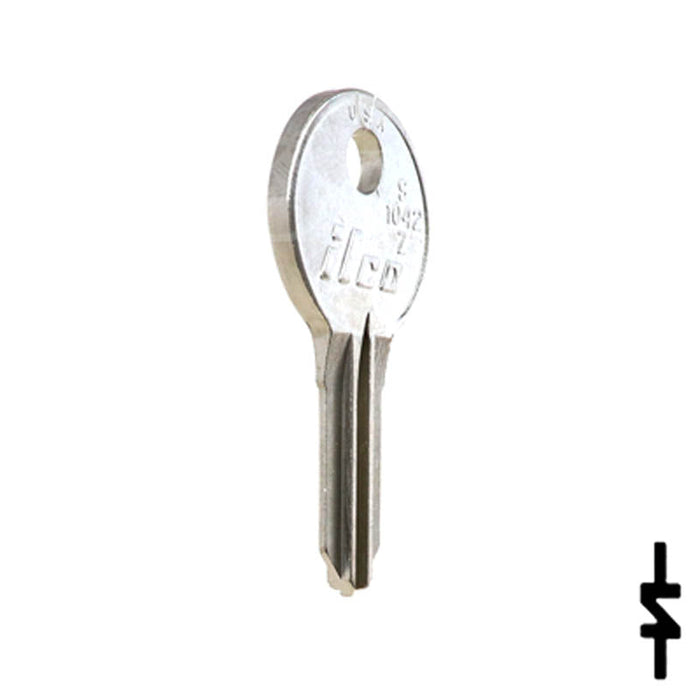 Uncut Key Blank | Illinois | S1042Z Office Furniture-Mailbox Key Ilco