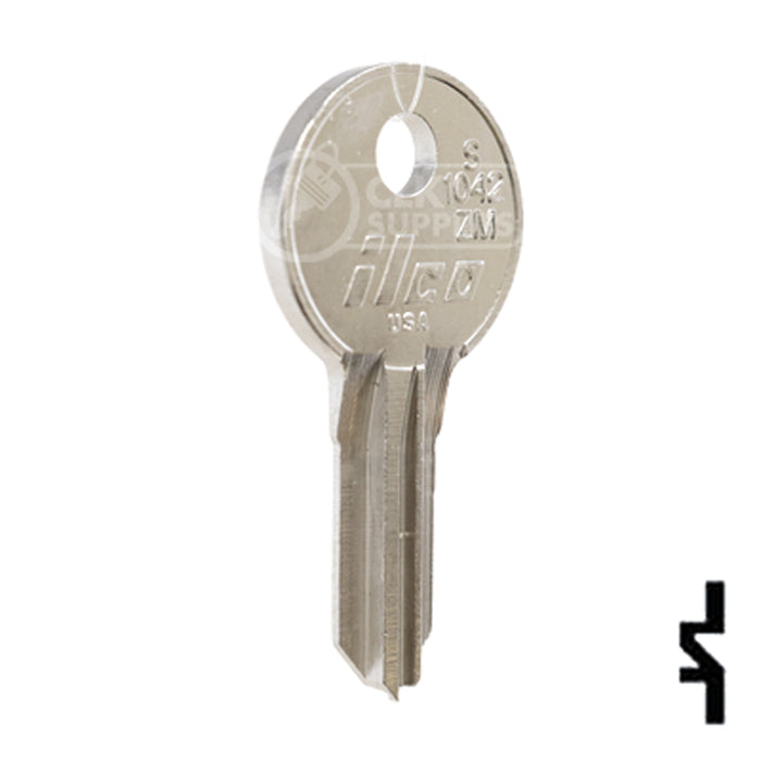 Uncut Key Blank | Illinois | S1042ZM Office Furniture-Mailbox Key Ilco