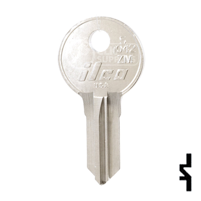 Uncut Key Blank | Illinois | S1042ZM Office Furniture-Mailbox Key Ilco