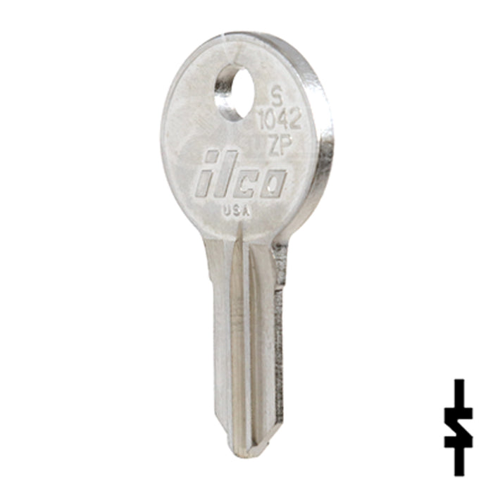 Uncut Key Blank | Illinois | S1042ZP Office Furniture-Mailbox Key Ilco
