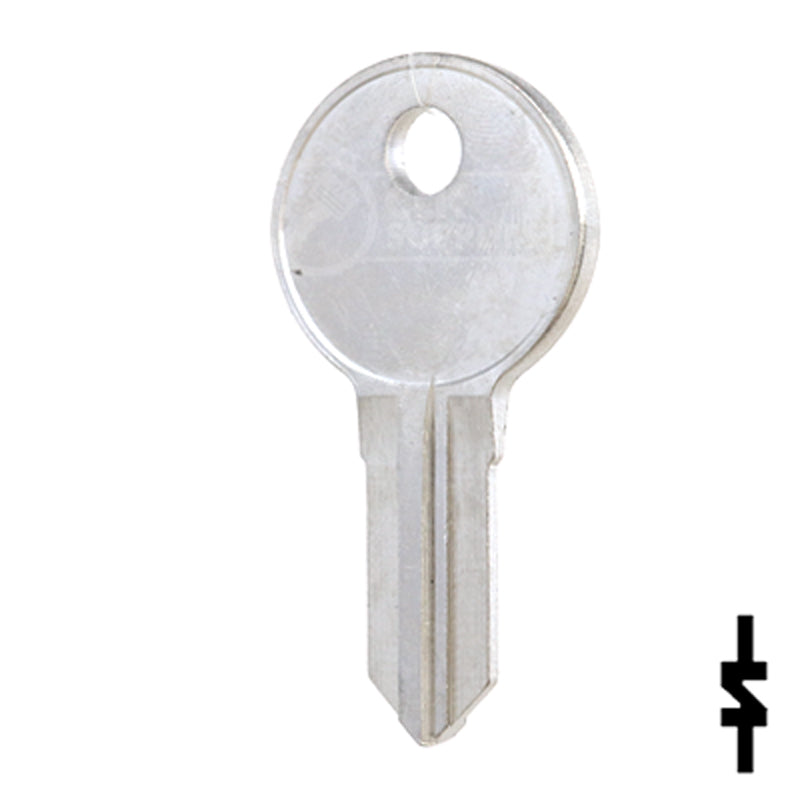 Uncut Key Blank | Illinois | S1042ZP Office Furniture-Mailbox Key Ilco