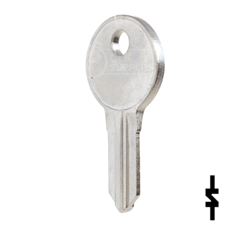 Uncut Key Blank | Illinois | S1042ZP Office Furniture-Mailbox Key Ilco