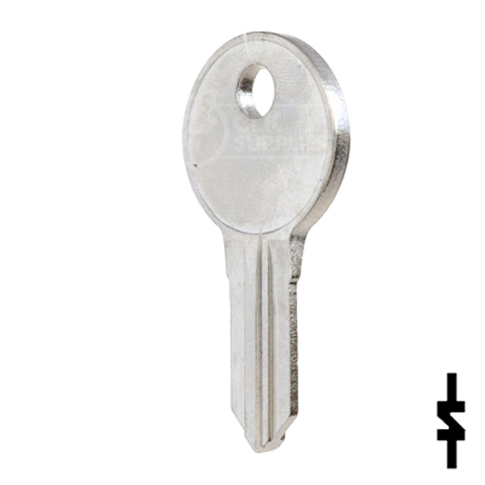 Uncut Key Blank | Illinois | S1042ZP Office Furniture-Mailbox Key Ilco