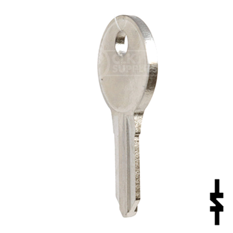 Uncut Key Blank | Illinois | S1042ZP Office Furniture-Mailbox Key Ilco