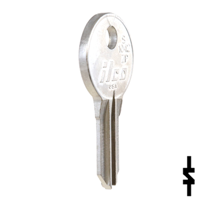 Uncut Key Blank | Illinois | S1042ZP Office Furniture-Mailbox Key Ilco