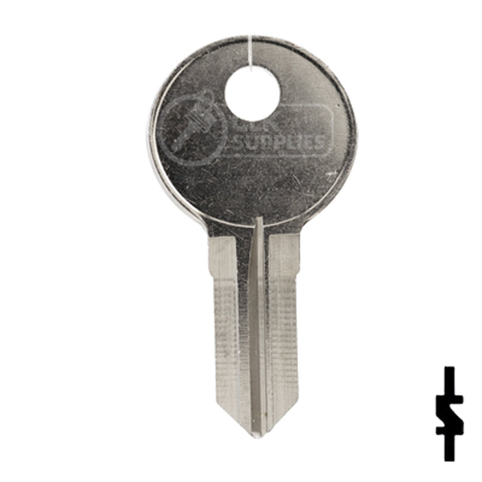 Uncut Key Blank | Illinois | S1042ZS Office Furniture-Mailbox Key Ilco