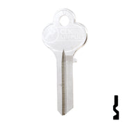 Uncut Key Blank | Illinois | X1014L, LO1 Office Furniture-Mailbox Key Ilco