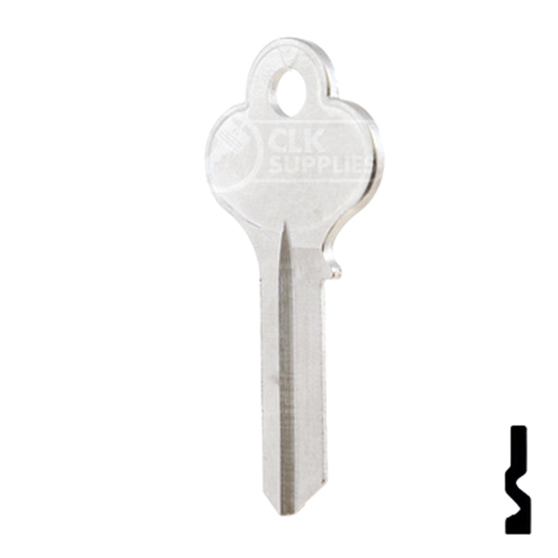 Uncut Key Blank | Illinois | X1014L, LO1 Office Furniture-Mailbox Key Ilco