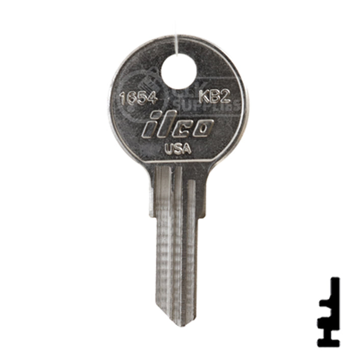 Uncut Key Blank | Kimball | 1654, KB2 Office Furniture-Mailbox Key Ilco