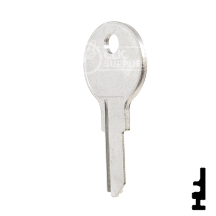 Uncut Key Blank | Kimball | 1654, KB2 Office Furniture-Mailbox Key Ilco