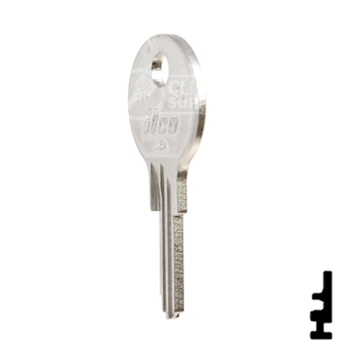 Uncut Key Blank | Kimball | 1654, KB2 Office Furniture-Mailbox Key Ilco