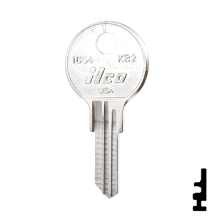 Uncut Key Blank | Kimball | 1654, KB2 Office Furniture-Mailbox Key Ilco