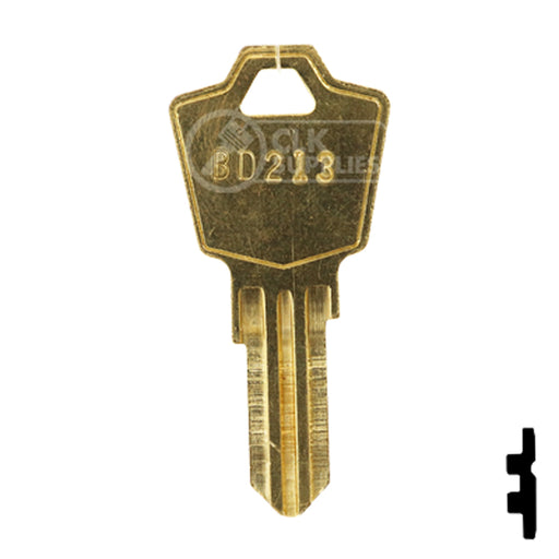 Uncut Key Blank | Knoll, Krueger International | BD213 Office Furniture-Mailbox Key Framon Manufacturing Company, Inc