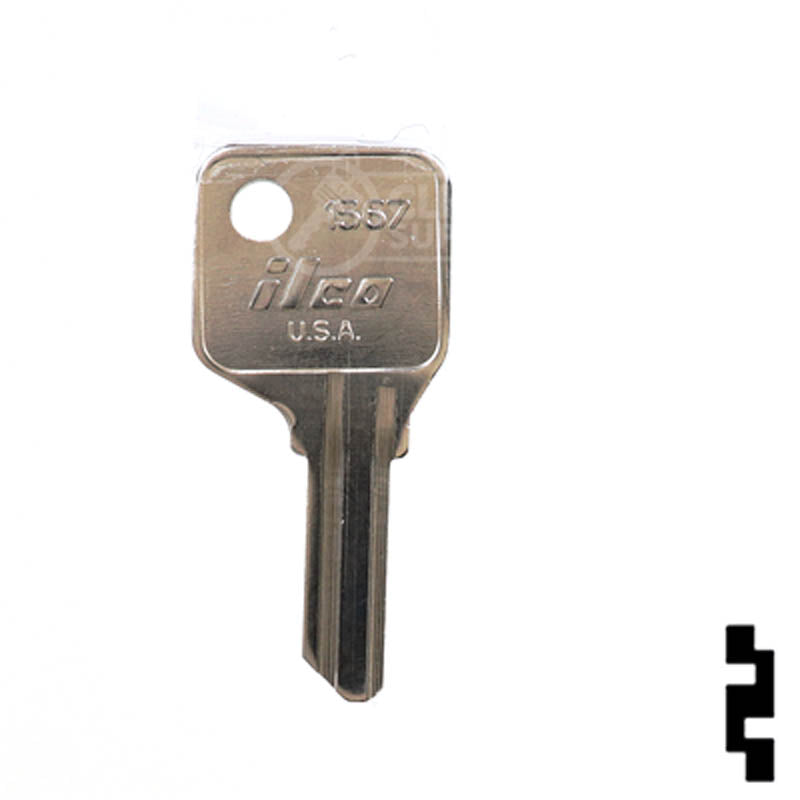 Uncut Key Blank | Kryptonite | 1567 Office Furniture-Mailbox Key Ilco
