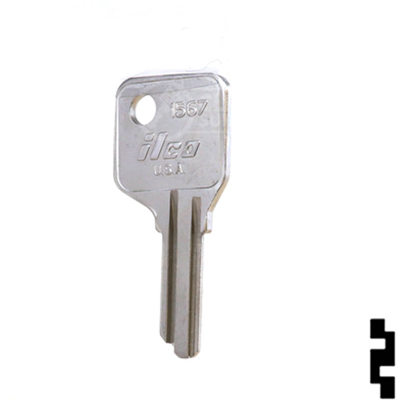 Uncut Key Blank | Kryptonite | 1567 Office Furniture-Mailbox Key Ilco
