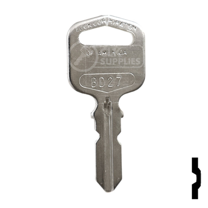 Uncut Key Blank | LCA | BD27 Office Furniture-Mailbox Key Framon Manufacturing Company, Inc