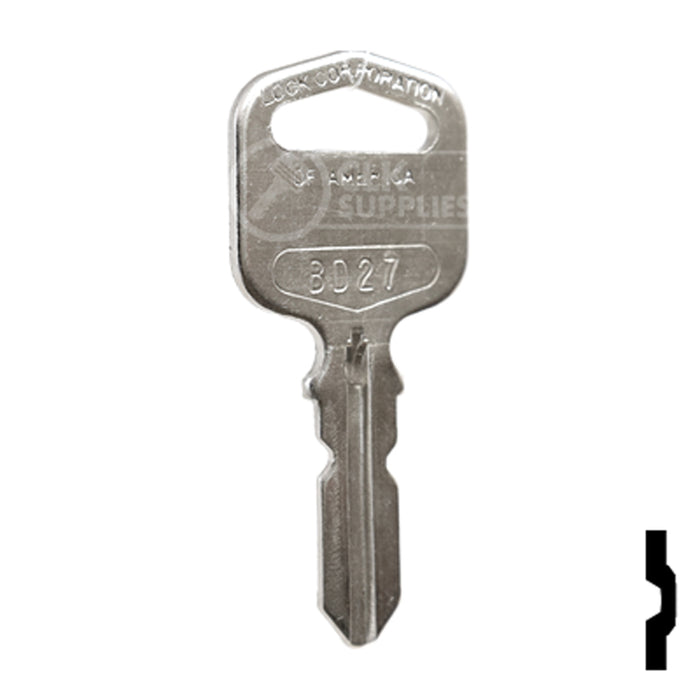 Uncut Key Blank | LCA | BD27 Office Furniture-Mailbox Key Framon Manufacturing Company, Inc