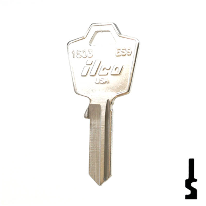 Uncut Key Blank | Mailbox | 1503, ES9 Office Furniture-Mailbox Key Ilco