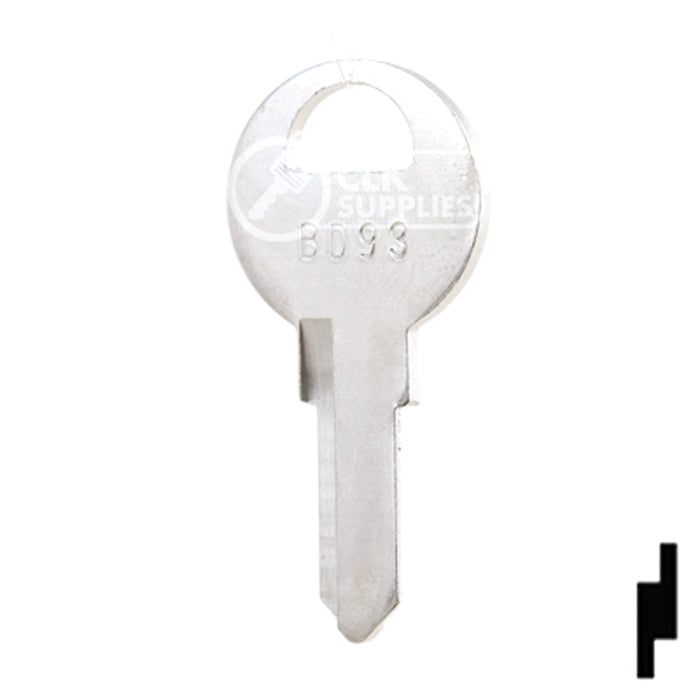 Uncut Key Blank | Master Padlock | BD93 Office Furniture-Mailbox Key Framon Manufacturing Company, Inc