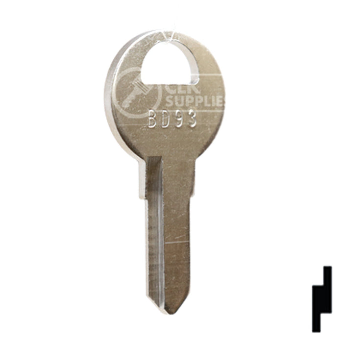 Uncut Key Blank | Master Padlock | BD93 Office Furniture-Mailbox Key Framon Manufacturing Company, Inc