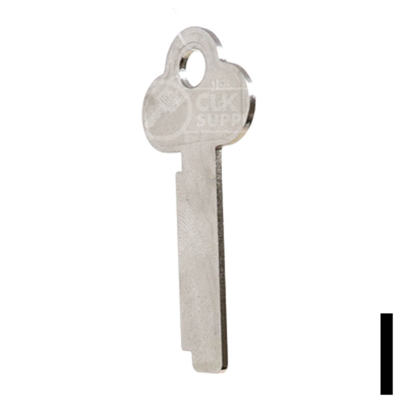 Uncut Key Blank | Mosler, Safe Deposit Box | MSL-2 Office Furniture-Mailbox Key Ilco