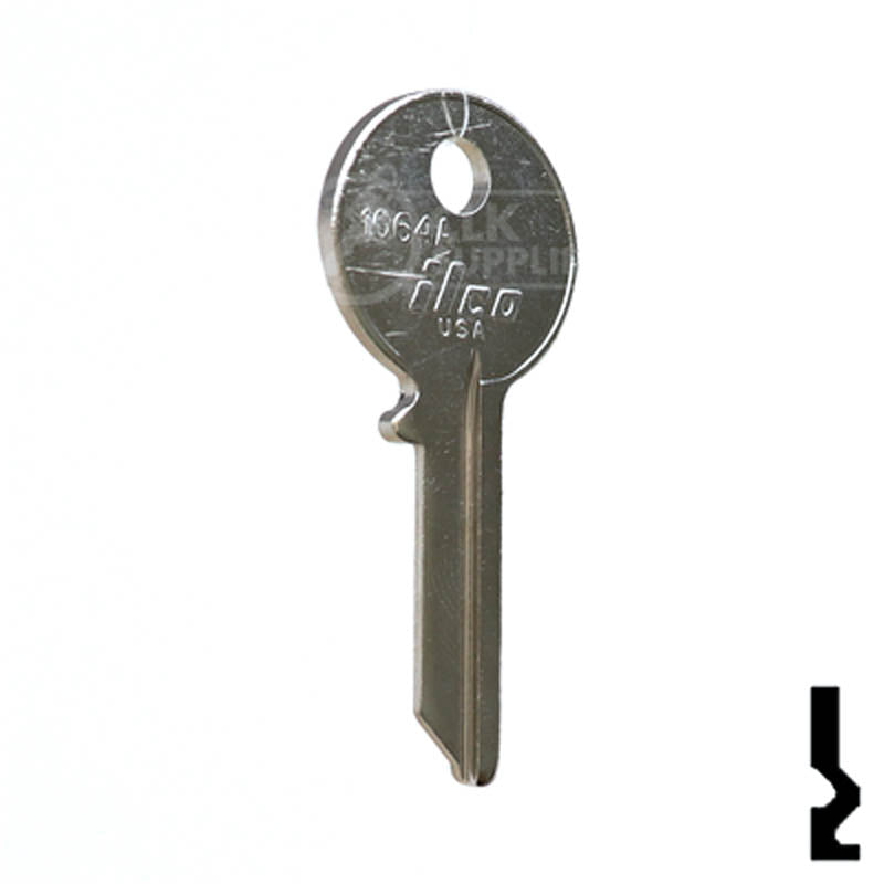 Uncut Key Blank | National | 1064A Office Furniture-Mailbox Key Ilco