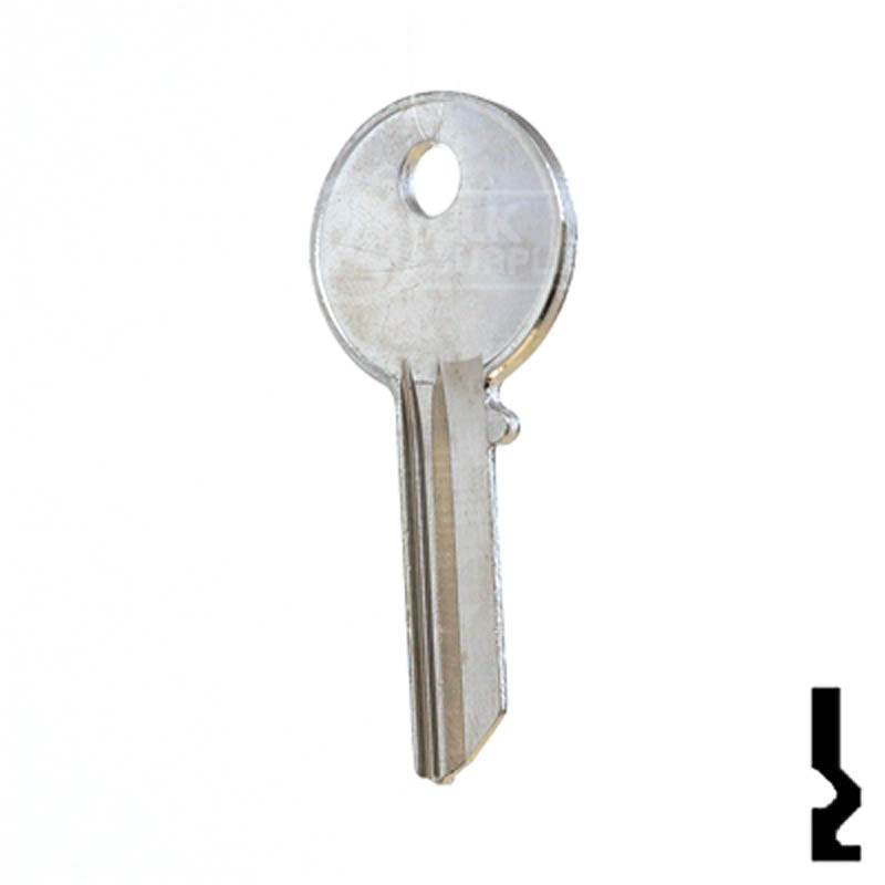 Uncut Key Blank | National | 1064A Office Furniture-Mailbox Key Ilco