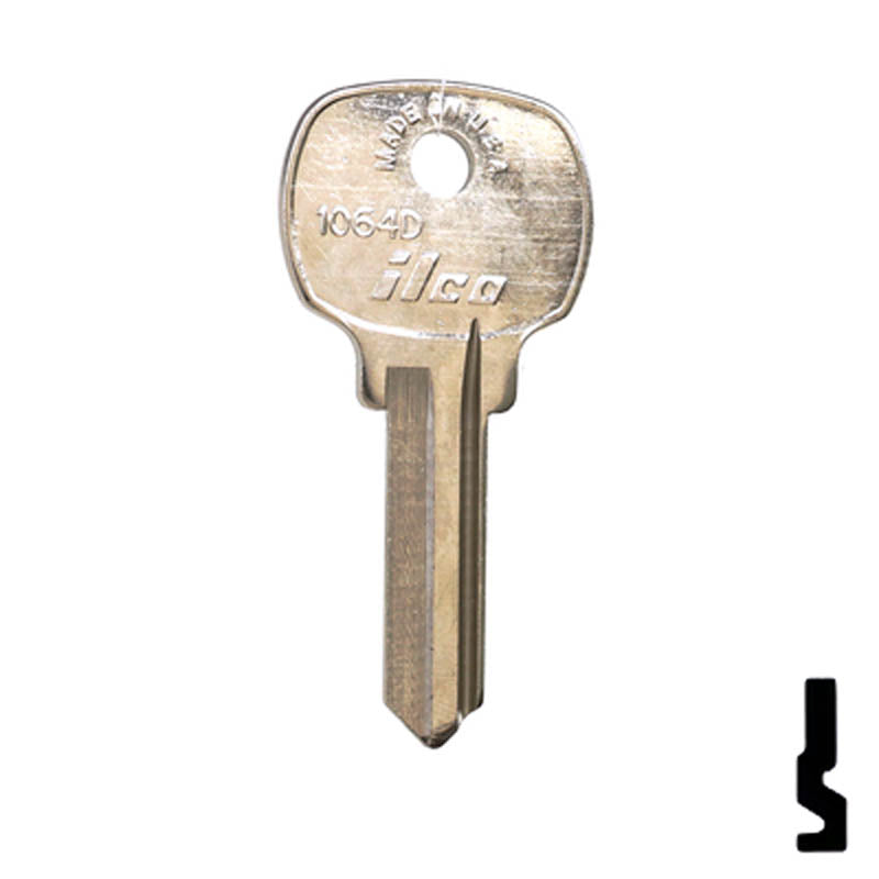 Uncut Key Blank | National | 1064D Office Furniture-Mailbox Key Ilco