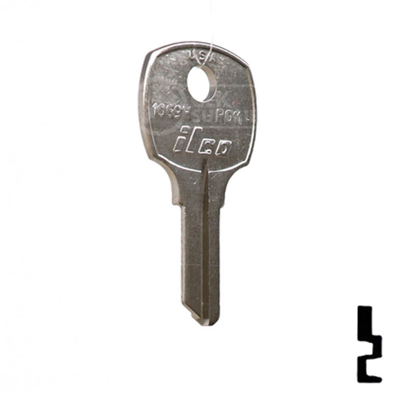 Uncut Key Blank | National | 1069H Office Furniture-Mailbox Key Ilco