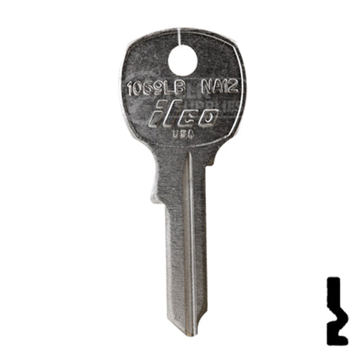 Uncut  Key Blank | National | 1069LB, NA12 Office Furniture-Mailbox Key Ilco