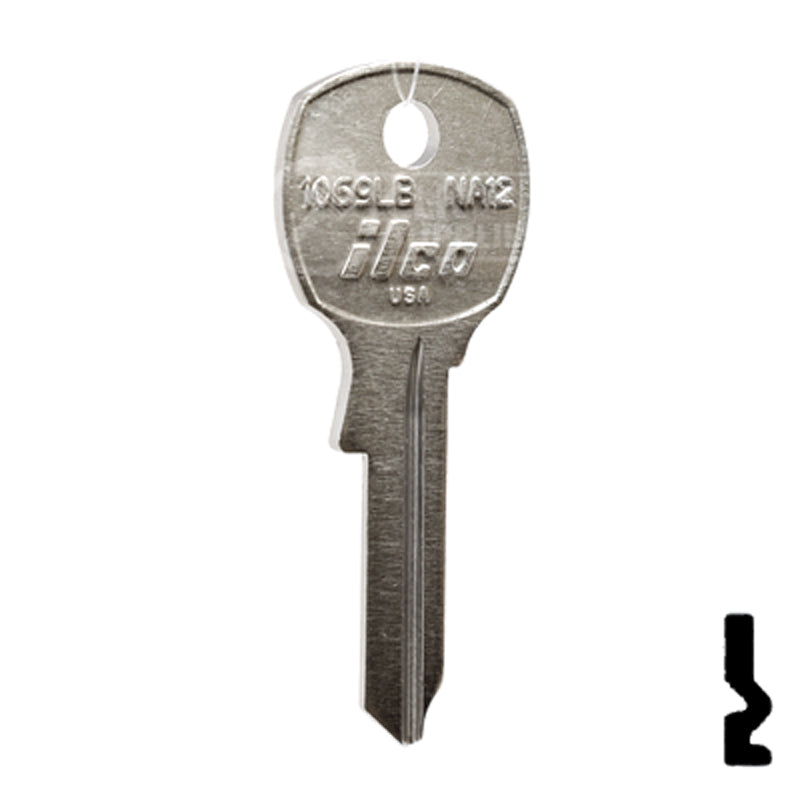 Uncut  Key Blank | National | 1069LB, NA12 Office Furniture-Mailbox Key Ilco