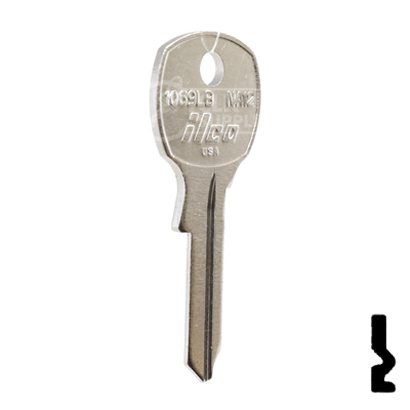 Uncut  Key Blank | National | 1069LB, NA12 Office Furniture-Mailbox Key Ilco