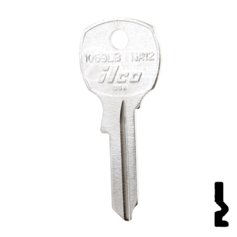 Uncut  Key Blank | National | 1069LB, NA12 Office Furniture-Mailbox Key Ilco
