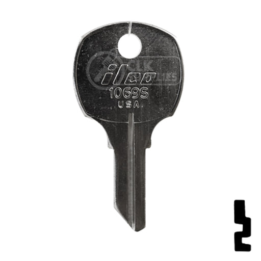 Uncut Key Blank | National Cabinet | 1069S Office Furniture-Mailbox Key Ilco