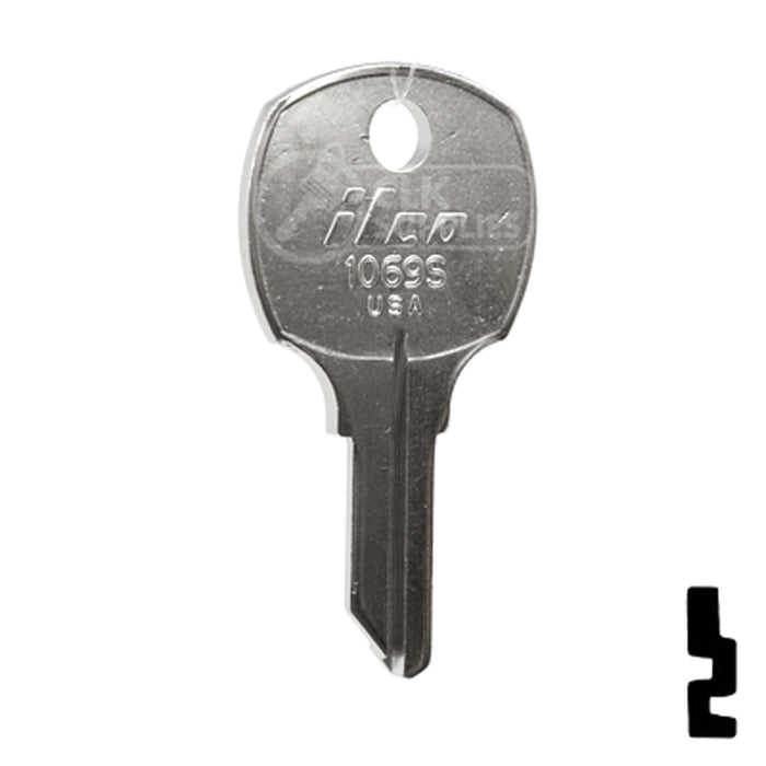 Uncut Key Blank | National Cabinet | 1069S Office Furniture-Mailbox Key Ilco